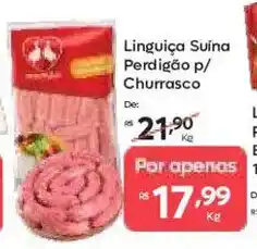 Barbosa Supermercados Linguiça Suína Perdigão p/ Churrasco oferta