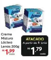 Barbosa Supermercados Creme Mistura Láctea Lenas oferta