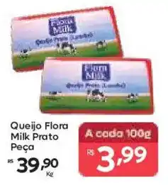 Barbosa Supermercados Queijo Flora Milk Prato Peça oferta