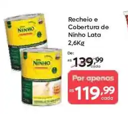 Barbosa Supermercados Recheio e Cobertura de Ninho Lata oferta