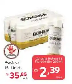 Barbosa Supermercados Cerveja Bohemia Puro Malte oferta