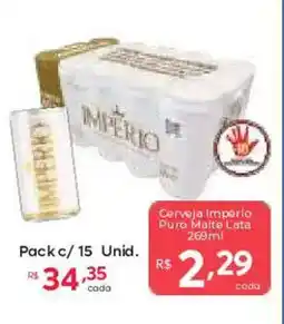 Barbosa Supermercados Cerveja império Puro Malte Lata oferta