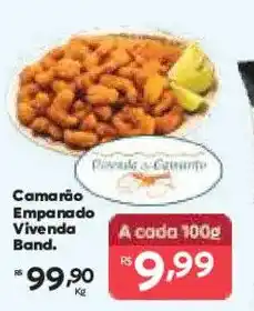 Barbosa Supermercados Camarão Empanado Vivenda Band. oferta