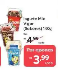 Barbosa Supermercados logurte Mix Vigor (Sabores) oferta