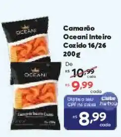 Barbosa Supermercados Camarão Oceani Inteiro Cozido 16/26 oferta