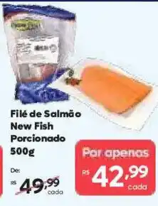 Barbosa Supermercados Filé de Salmão New Fish Porcionado oferta