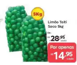 Barbosa Supermercados Limão Taiti Saco oferta