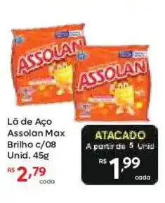 Barbosa Supermercados Lã de Aço Assolan Max Brilho oferta