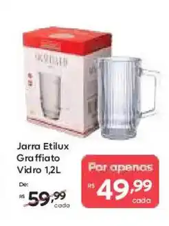 Barbosa Supermercados Jarra Etilux Graffiato Vidro oferta