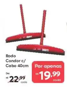 Barbosa Supermercados Rodo Condor c/ Cabo 40cm oferta