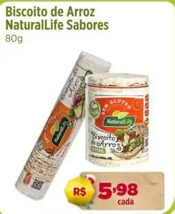 Ultrabox Biscoito de Arroz NaturalLife Sabores oferta