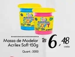Giassi Supermercados Massa de Modelar Acrilex Soft oferta