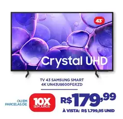 DB Supermercados Tv 43 samsung smart 4K UN43U8600FGXZD oferta