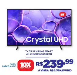 DB Supermercados Tv 55 samsung smart 4K UN55U8600FGXZD oferta