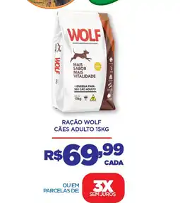DB Supermercados Ração wolf cães adulto oferta