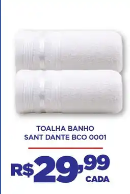 DB Supermercados Toalha banho sant dante bco 0001 oferta
