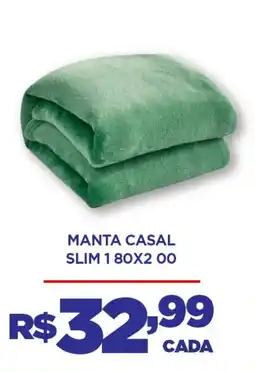 DB Supermercados Manta casal slim 1 80x2.00 oferta