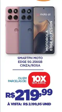 DB Supermercados Smartph moto edge 5g 256gb cinza/rosa oferta