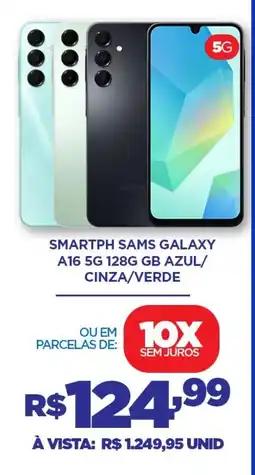 DB Supermercados Smartph sams galaxy A16 5G 128G GB AZUL/ CINZA/VERDE oferta