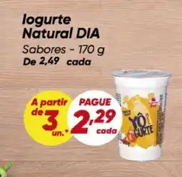 Dia logurte Natural DIA Sabores oferta