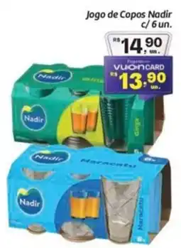 Comper Jogo de Copos Nadir oferta