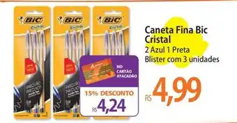 Caneta Fina Bic Cristal