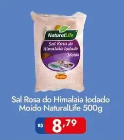 Supermercados Rondon Sal Rosa do Himalaia lodado Moído NaturalLife oferta
