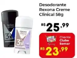 Semar Supermercado Desodorante Rexona Creme Clinical oferta
