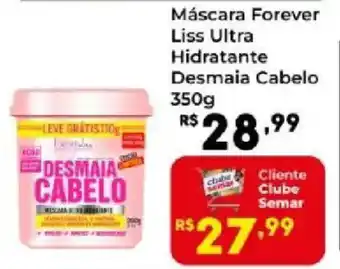 Máscara Forever Liss Ultra Hidratante Desmaia Cabelo