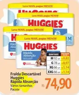 Atacadão Fralda Descartável Huggies Rápida Absorção oferta