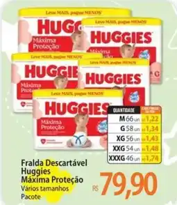 Atacadão Fralda Descartável Huggies Máxima Proteção oferta