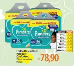 Atacadão Fralda Descartável Pampers Confortsec oferta