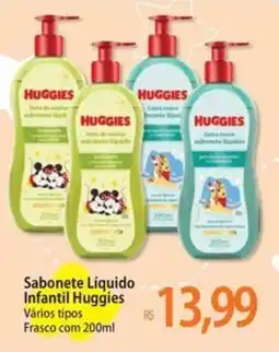 Atacadão Sabonete Líquido Infantil Huggies Vários tipos Frasco oferta