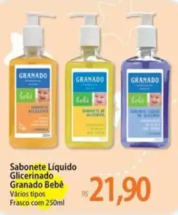 Atacadão Sabonete Líquido Glicerinado Granado Bebê Vários tipos Frasco oferta