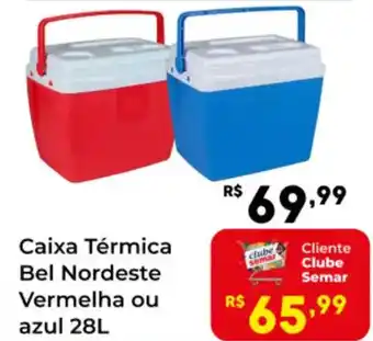 Caixa Térmica Bel Nordeste Vermelha ou azul