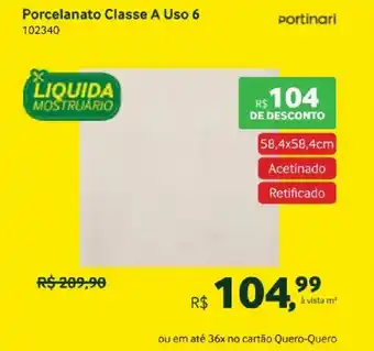 Porcelanato Classe A Uso 6