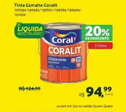 Quero Quero Tinta Esmalte Coralit oferta