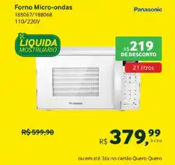 Quero Quero Forno Micro-ondas 110/220V oferta