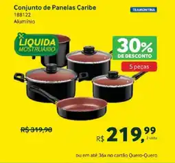Quero Quero Conjunto de Panelas Caribe oferta