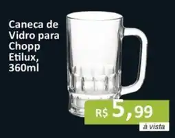 Copercana Caneca de Vidro para Chopp Etilux, oferta