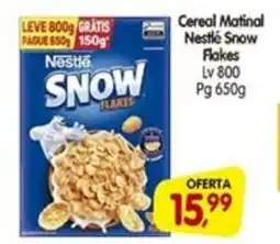 Cercadão Cereal Matinal Nestlé Snow Flakes oferta