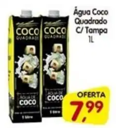 Cercadão Água Coco Quadrado C/ Tampa oferta