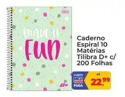 Tonin Superatacado Caderno Espiral 10 Matérias Tilibra D+ oferta