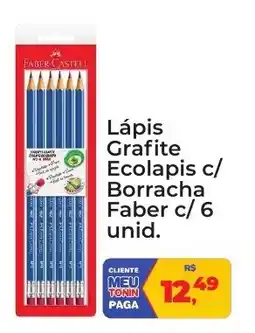 Tonin Superatacado Lápis Grafite Ecolapis c/ Borracha Faber oferta