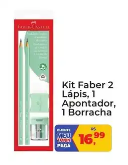 Tonin Superatacado Kit Faber 2 Lápis, 1 Apontador, 1 Borracha oferta