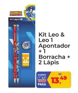 Tonin Superatacado Kit Leo & Leo 1 Apontador + 1 Borracha + 2 Lápis oferta