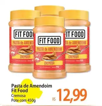 Pasta de Amendoim Fit Food Cremosa