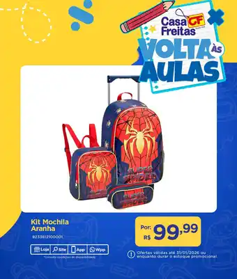 Kit Mochila Aranha
