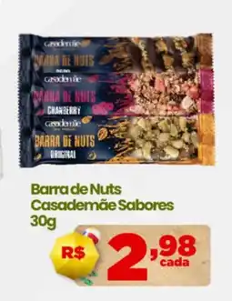 Ultrabox Barra de Nuts Casademãe Sabores oferta