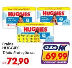 Komprao Atacadista Fralda HUGGIES Tripla Proteção un. oferta